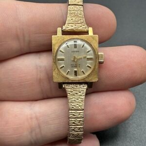 Vintage Nastrix 17 Jewels Incabloc Swiss Watch Unicoc 20 Microns Gold Runs